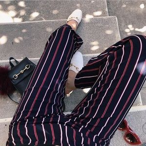 Brandy Melville red blue and white Frankie pants